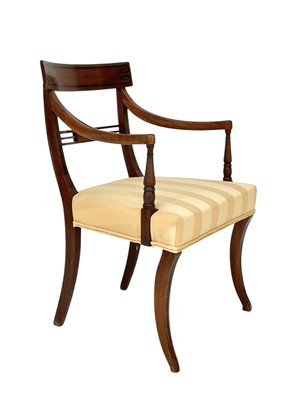 Lot 636 - A set of eight Regency mahogany dining chairs.