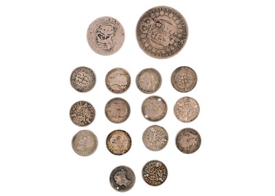 Lot 124 - A selection of GB silver coinage.