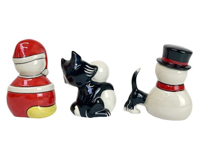 Lot 319 - A Lorna Bailey pottery Christmas Cat.