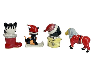 Lot 346 - A Lorna Bailey pottery Christmas Cat.