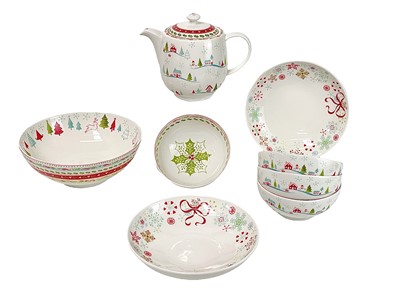 Lot 308 - A Portmeirion pottery Christmas Wish.