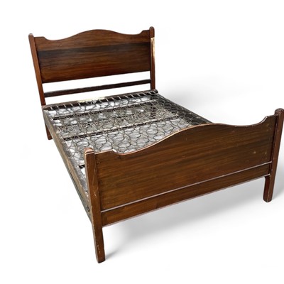 Lot 105 - An Edwardian, Mahogany and Metal Bedframe. The...