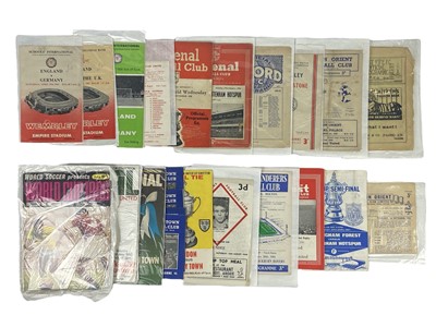 Lot 243 - Twenty-two various football programmes.