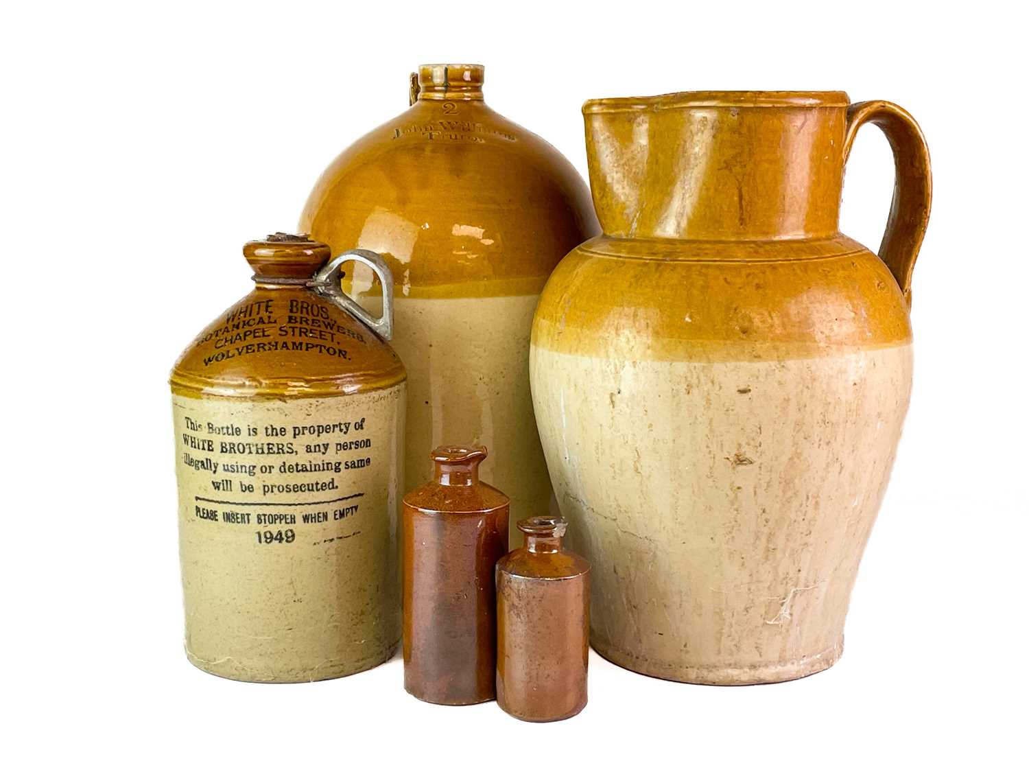 Lot 453 - A stoneware jar John Williams, Truro by Price of Bristol.
