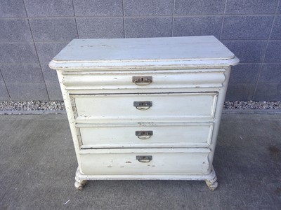 Lot 11 - A Painted Pine, French Style Chest of Drawers....