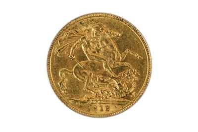 Lot 98 - A George V 1912 full sovereign gold coin.