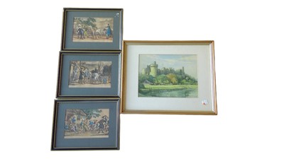 Lot 161 - Three 'Doctor Syntax' coloured etchings each...