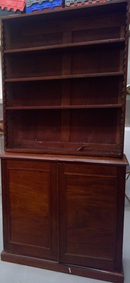 Lot 58 - A Mahogany, Bookcase Sideboard. The piece...