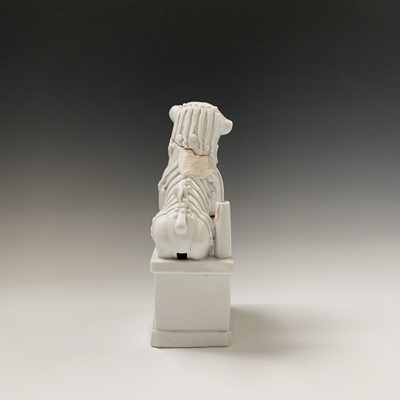 Lot 93 - A Chinese blanc de chine dog of fo, height...