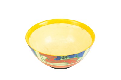 Lot 1004 - A Clarice Cliff Fantasque Sunrise pattern fruit bowl.