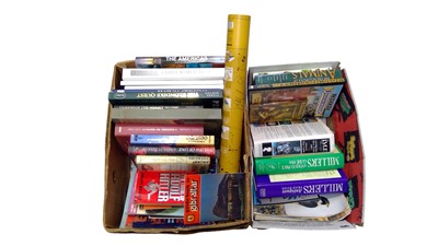 Lot 130 - Two boxes of books, covering travel, history...