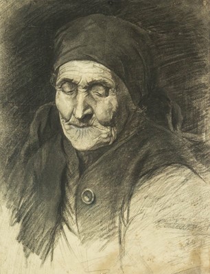 Lot 357 - Charcoal, indistinctly signed, 51 x 40cm, 56 x...