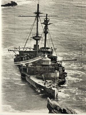 Lot 201 - HMS Montague, Lundy Island, 1906