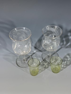 Lot 957 - Two Powell Whitefriars glasses, blown and...