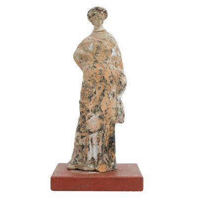 Lot 1101 - A Greek Tanagra figure.