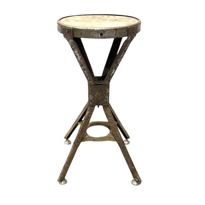 Lot 80 - A vintage Evertaut machinist/engineer's stool...