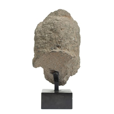 Lot A Gallo-Roman carved stone head.