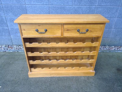 Lot 33 - An Oak Thirty-Two Bottle, Wine Rack. The Rack...