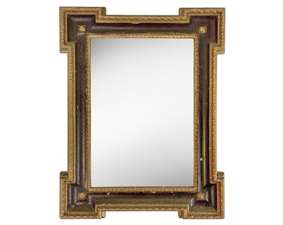 Lot 581 - A 19th century gesso gilt mirror.