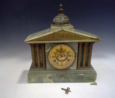 Lot 29 - A Marble, Mantle Clock. The Clock measures...