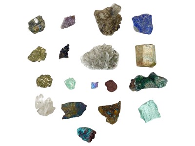 Lot 1099 - A collection of minerals.