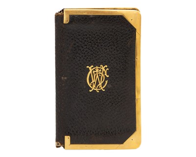 Lot 248 - A Victorian 18ct yellow gold mounted leather wallet.