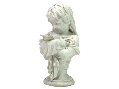 Lot 488 - A Parian ware bust.