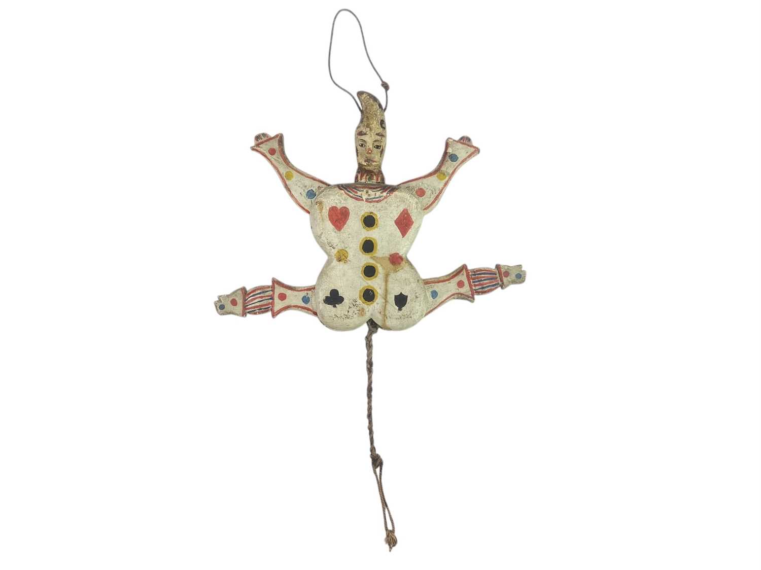 Lot 86 - A 19th century two sided Jumping Jack toy.