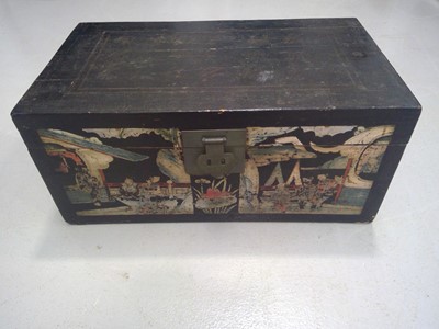 Lot 3 - A Hand Painted, Chinese Trunk. The Trunk...