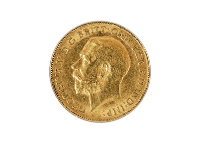 Lot 3 - A George V 1913 half-sovereign coin.