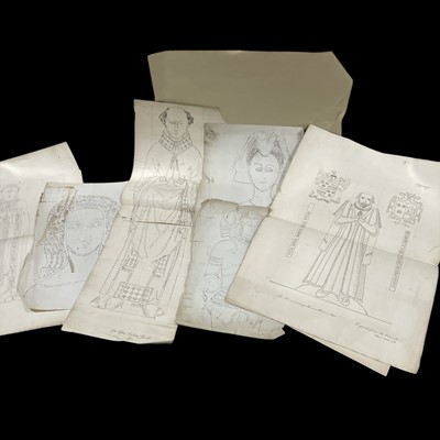 Lot 94 - A collection of handwritten works on paper,...