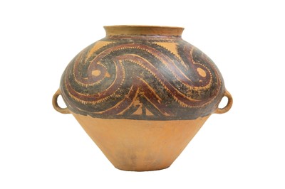 Lot 1129 - A Chinese Neolithic large pottery jar.