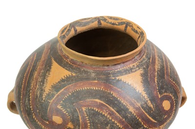 Lot 1129 - A Chinese Neolithic large pottery jar.