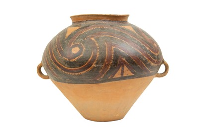 Lot 1129 - A Chinese Neolithic large pottery jar.