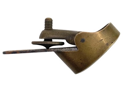 Lot 155 - A violin maker's brass plane by Edward Preston.