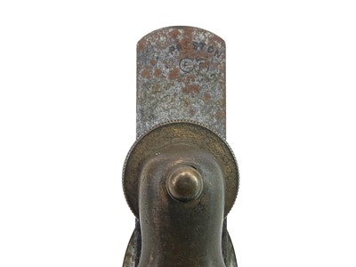 Lot 155 - A violin maker's brass plane by Edward Preston.