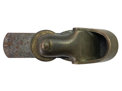 Lot 155 - A violin maker's brass plane by Edward Preston.