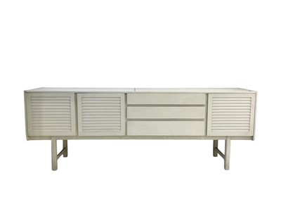 Lot 303 - An A H Mcintosh mid-century white finish sideboard.