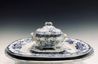 Lot 1020 - Two 19th century Cambrian blue and white...