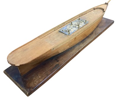 Lot 227 - A Builder's full hull model, probably of a schooner.