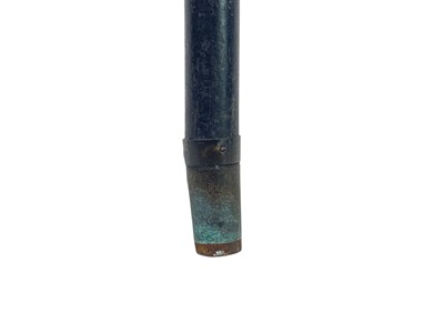 Lot 144 - A 9ct gold top ebony cane.