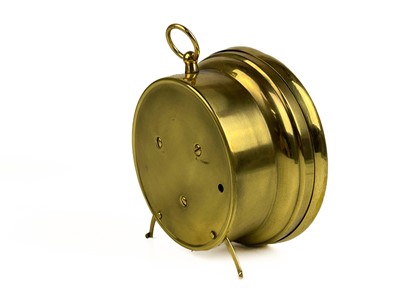 Lot 246 - A Short & Mason brass and silvered Braille barometer.