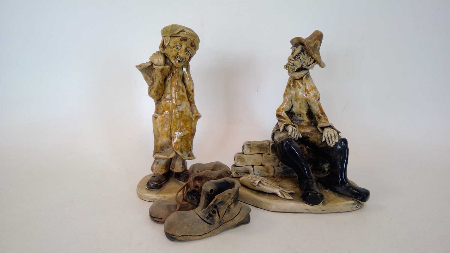 Lot 58 - Two Norman Underhill figures of fishermen...