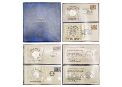 Lot 126 - A GB set of four sterling silver proof Medallic First Day Covers