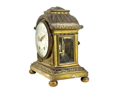 Lot 589 - A French gilt bronze mantel clock, by Charles Frodsham.