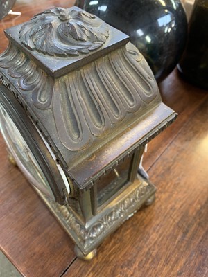 Lot 589 - A French gilt bronze mantel clock, by Charles Frodsham.