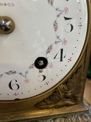 Lot 589 - A French gilt bronze mantel clock, by Charles Frodsham.