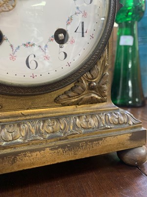 Lot 589 - A French gilt bronze mantel clock, by Charles Frodsham.