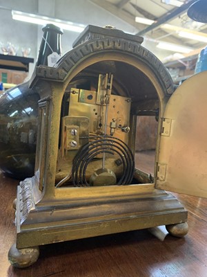 Lot 589 - A French gilt bronze mantel clock, by Charles Frodsham.