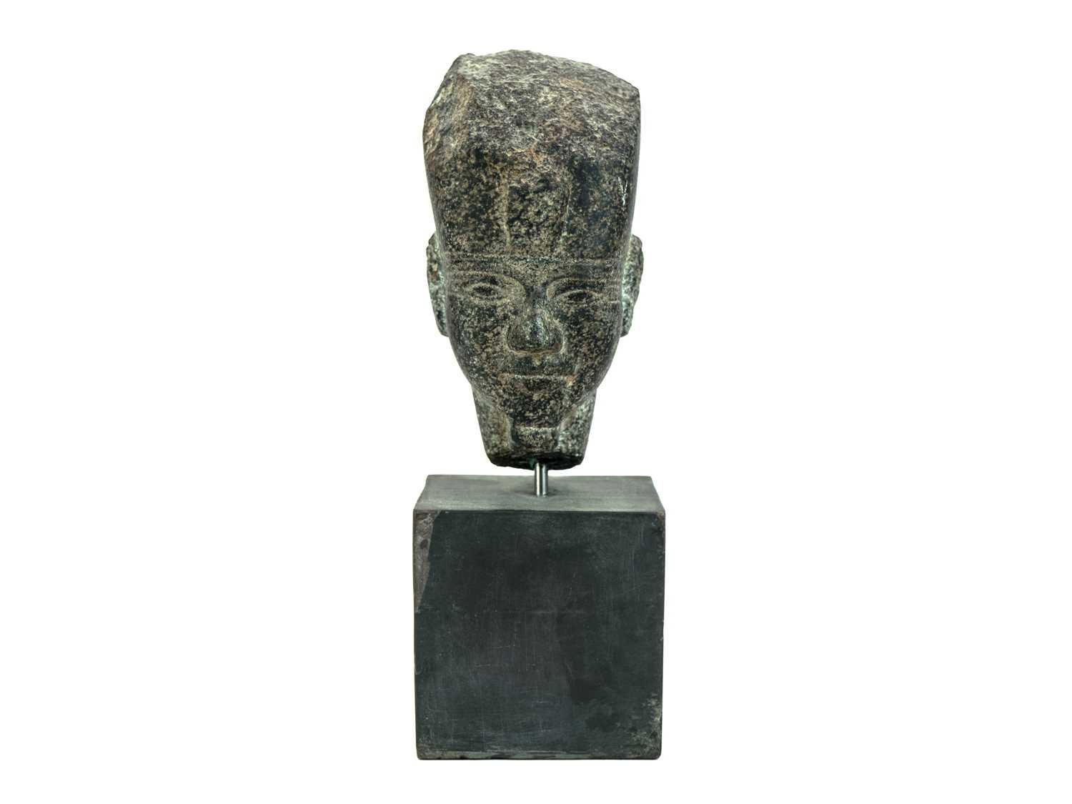 Lot 1051 An Egyptian Granite Head Of A Pharaoh lot-1051-an-egyptian-granite-head-of-a-pharaoh